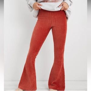 Aerie Groove Velour Pant - Orange - size XS